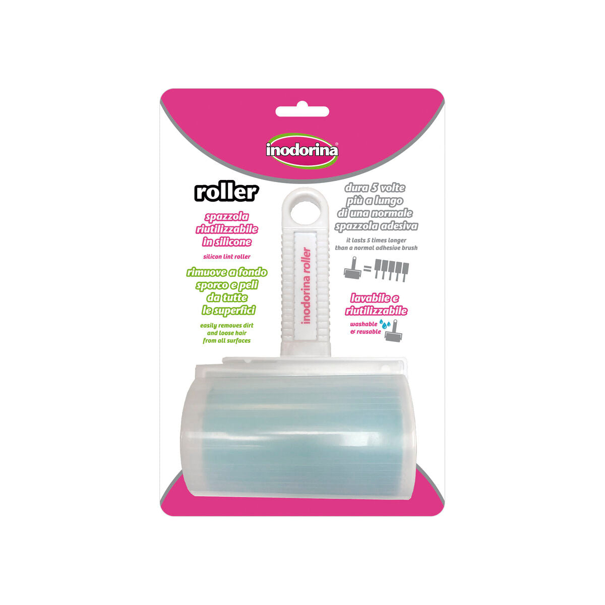 Reusable Pet Hair Remover Roller – Remove Dog & Cat Hair from Sofa, Carpet & Clothes